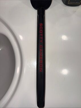 Scotty Cameron Black Putter Grip with Red Branding